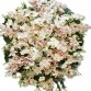 (VIP-12) COROA COM ORQUIDEAS BRANCAS  Tam: 1,70