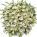 (VIP-10) COROA DE FLORES TONS BRANCO Tam:1,70