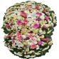 (VIP-14) COROA DE FLORES TONS ROSAS E BRANCO FLORES NOBRES Tam: 1,80